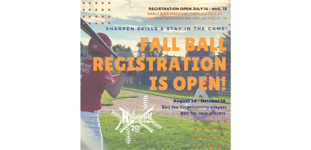 FALL BALL 2025 REGISTRATION IS OPEN!